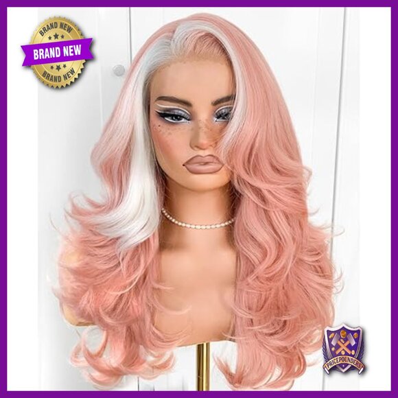 13x6 Glueless HD Lace Front Wig, Preplucked Synthetic Hair, Voluminous Layers main image 4